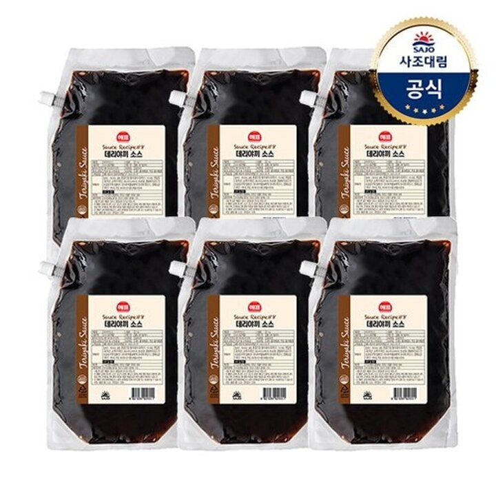 [사조대림] 데리야끼소스 2kg x6개