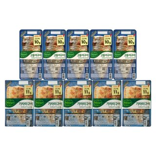 CJ제일제당 비비고 고등어구이 60g x5개 + 가자미구이 70g x5개 (냉장)