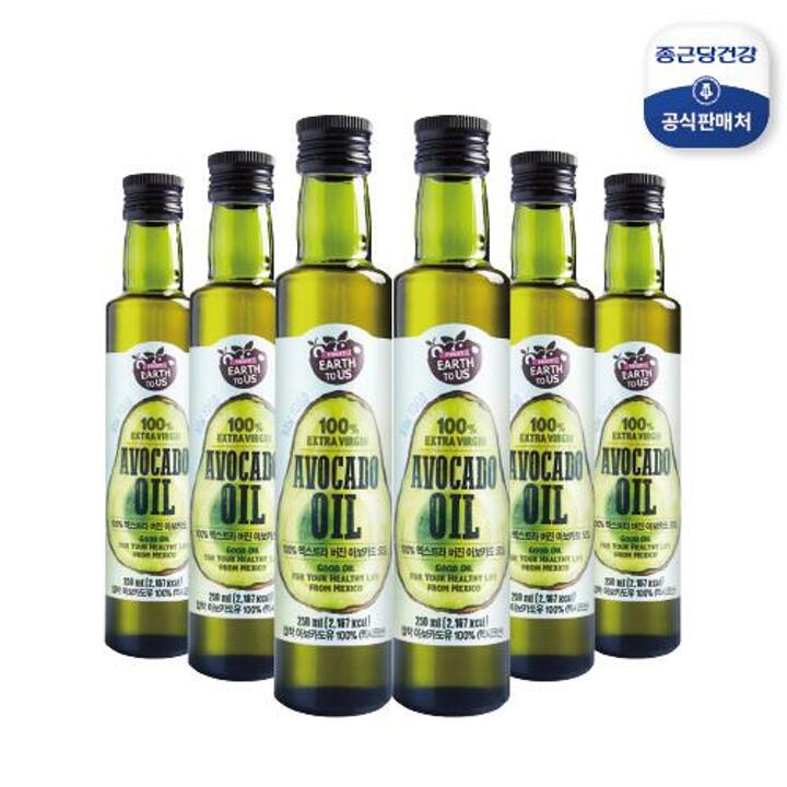 [6병] 종근당건강 엑스트라버진 아보카도오일(250ml*6병)