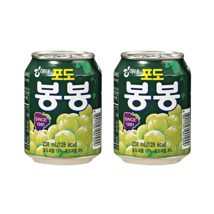 해태음료 포도봉봉 238ml 24캔