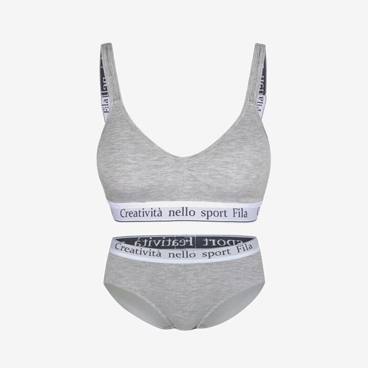 [휠라 언더웨어] 벨로 소프트 라이트멜란지 브라 세트 (FI4BAG1450FLML SKU)