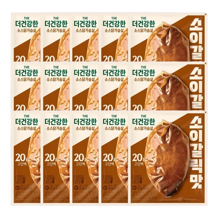 CJ제일제당 더건강한 닭가슴살 소이갈릭 100g x15개 (냉동)