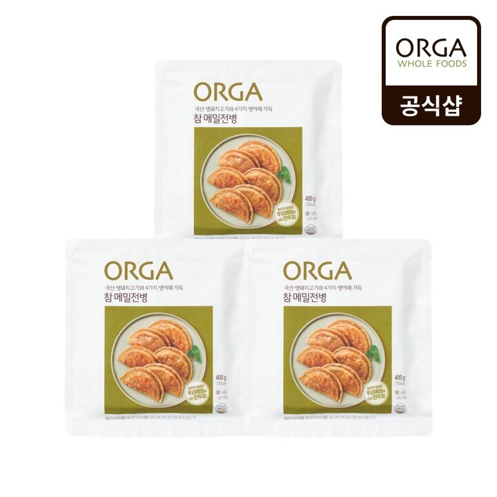 [올가] 참 메밀전병(400g)X3개