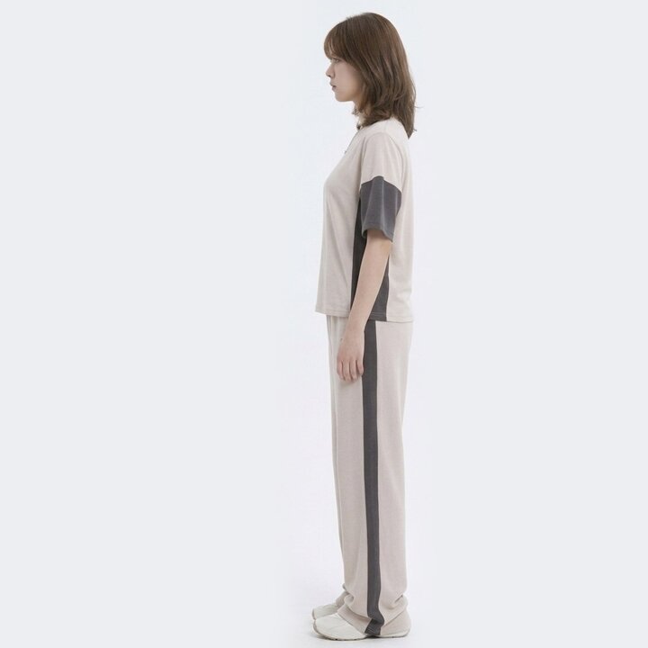 (신세계하남점)코코배색 반팔 팬츠 트레이닝복 W66M1TS01 W66M1PT01