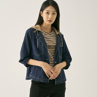[지센] 후드 데님 자켓 LCJKN922_IN