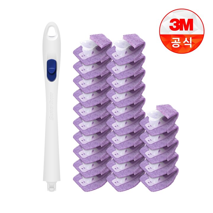 [3M]울트라클린 변기청소용 크린스틱 핸들+리필 25개