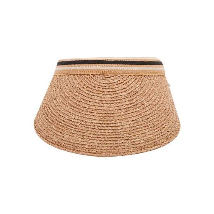 여성 비앙카 누가/블랙 스트라이프 썬캡 HAT50265 Nougat Black Stripe