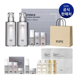 [내일도착]아이오페 XMD 스템3 클리니컬 리커버리 2종 세트(여행용12종+쇼핑백)