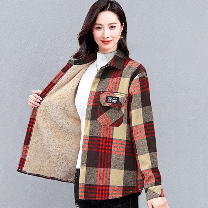 [헬리꽁땡]안감털체크셔츠재킷2종
