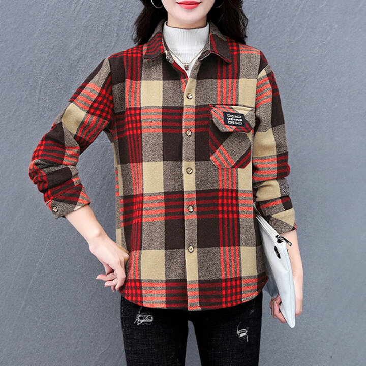 [헬리꽁땡]안감털체크셔츠재킷2종