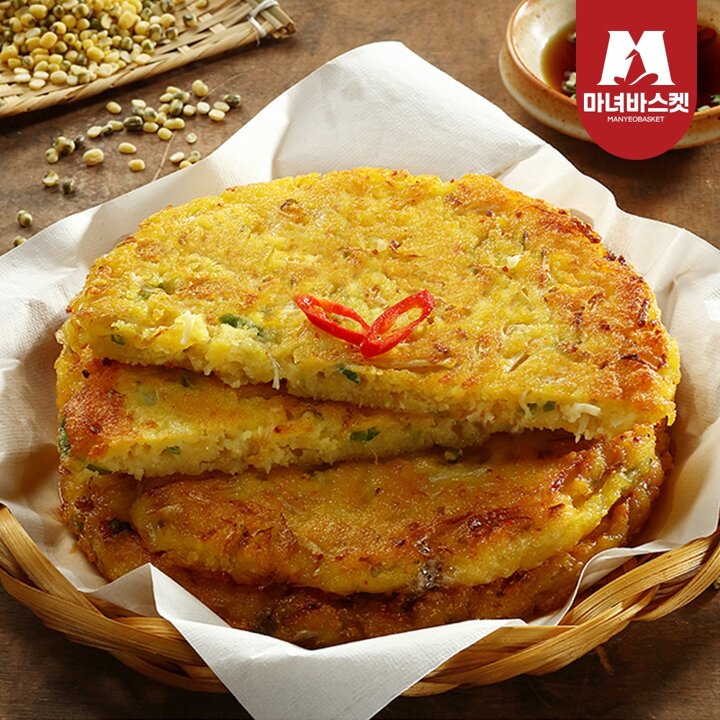 [마녀바스켓] 사옹원 고소하게 부쳐낸 녹두빈대떡 400g 2팩
