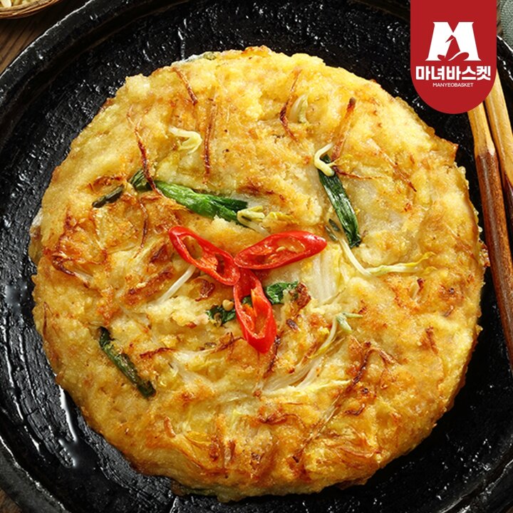 [마녀바스켓] 사옹원 고소하게 부쳐낸 녹두빈대떡 400g 2팩