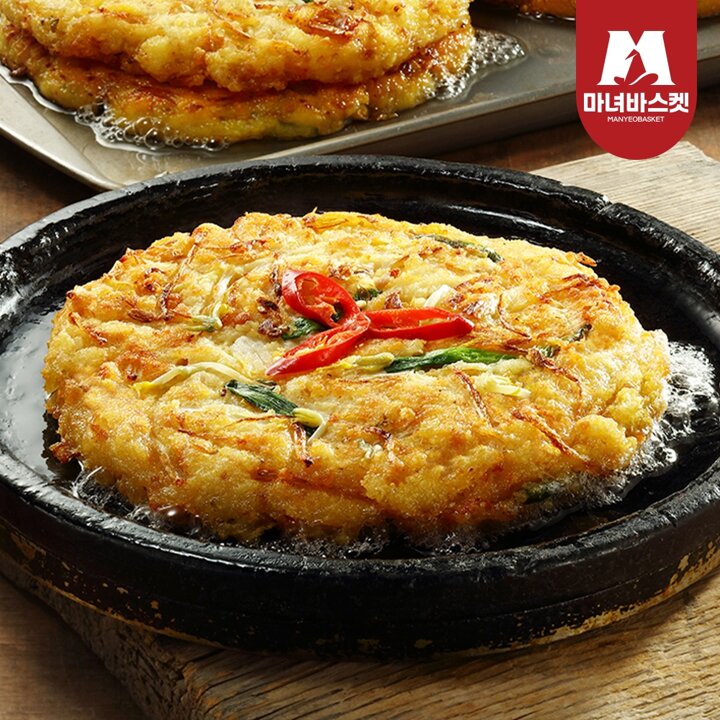 [마녀바스켓] 사옹원 고소하게 부쳐낸 녹두빈대떡 400g 2팩