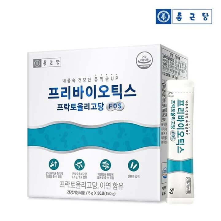 종근당 프리바이오틱스 프락토올리고당 FOS (5gX30포) 6박스(총6개월분)..[31135209]