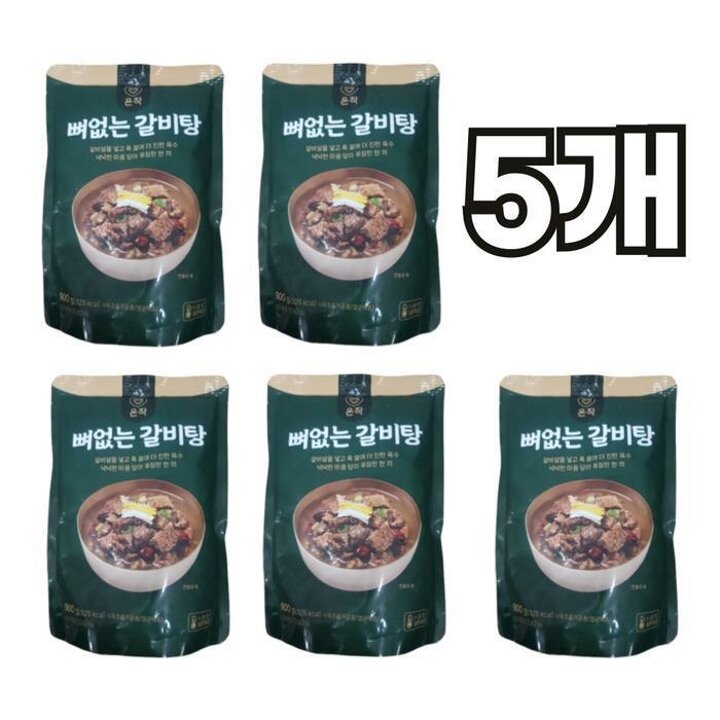 온작 이영자 뼈없는 갈비탕 900g X 5팩 밀키트 보양 간편식 (38561871)