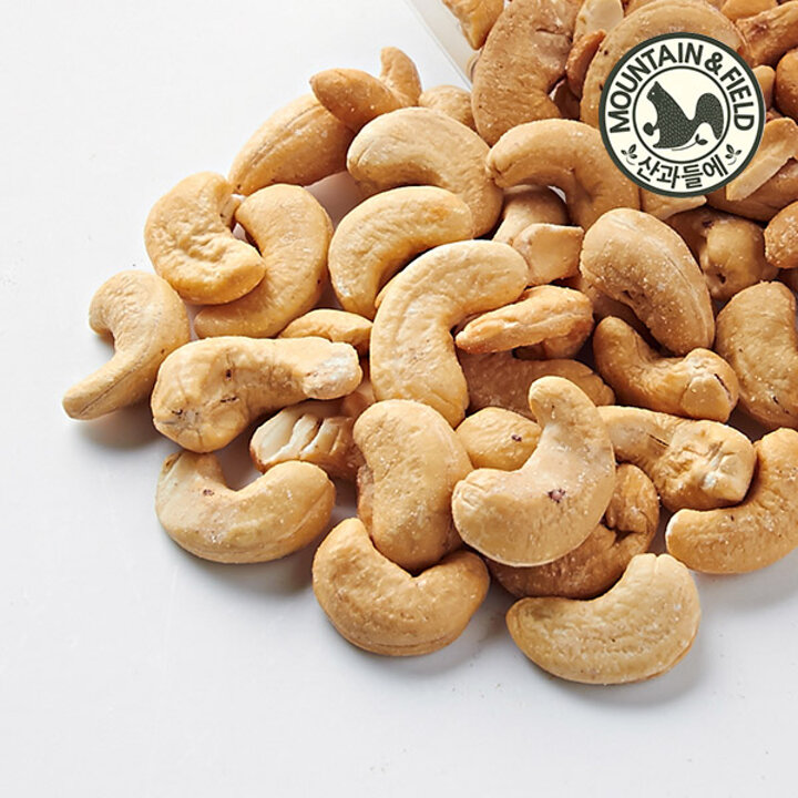 [산과들에] 25년산 햇 볶음캐슈넛 400g x3봉 (총1.2kg)
