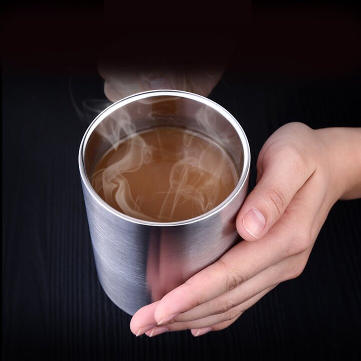 [엣모어][쿠킹스]뚜껑 이중스텐 물컵(286ml)