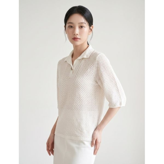 A1394_PG267120 [하프클럽/올리비아하슬러] 라운드넥 데일리 티셔츠 OHEFTS201-P442284450