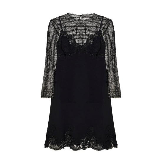 [해외배송] 26FW 에르마노 설비노 원피스 D492Q321APILMILM95708 BLACK