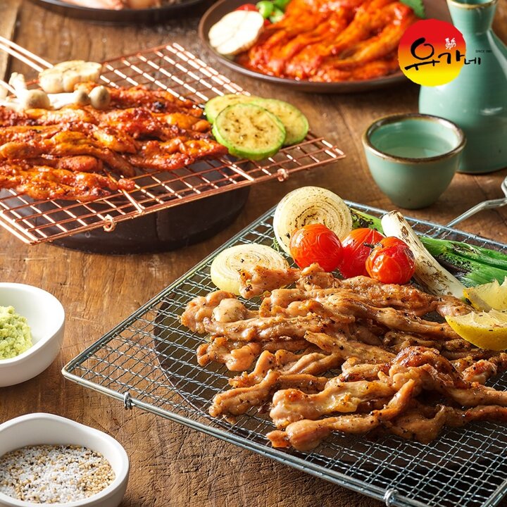 I유가네 반반닭목살 300g 양념구이2팩 +소금구이 2팩
