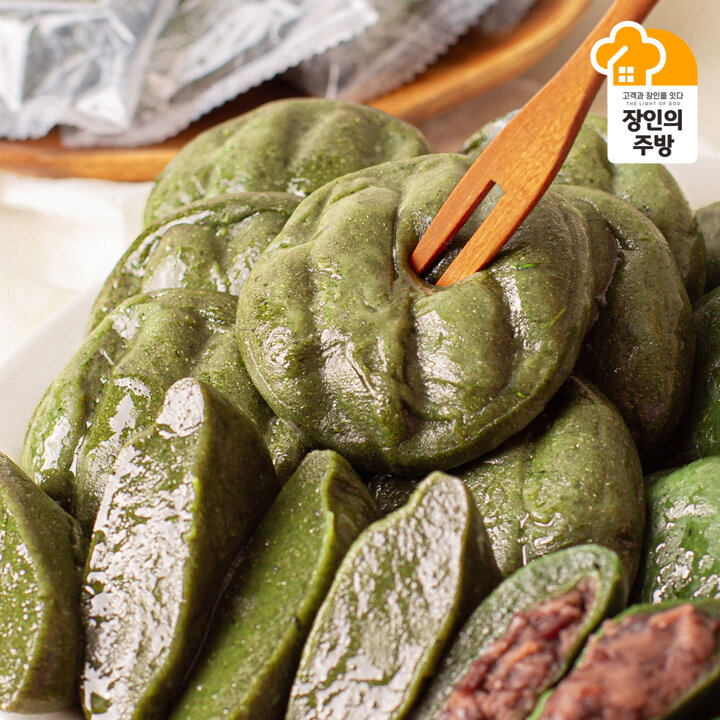 [이병석장인]진도 해풍 쑥개떡 900g+900g(낱개/개별포장/소포장)