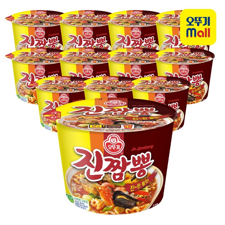[본사직영] 오뚜기 진짬뽕 용기 115g 12개