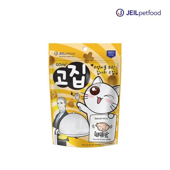 아트박스/제일사료 고집 고양이간식 치킨 60g