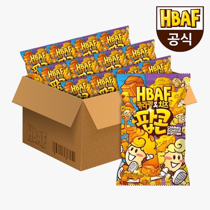 [본사직영] 카라멜n치즈 팝콘 80gX12봉