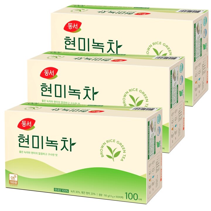 동서 현미녹차 100T x 3개