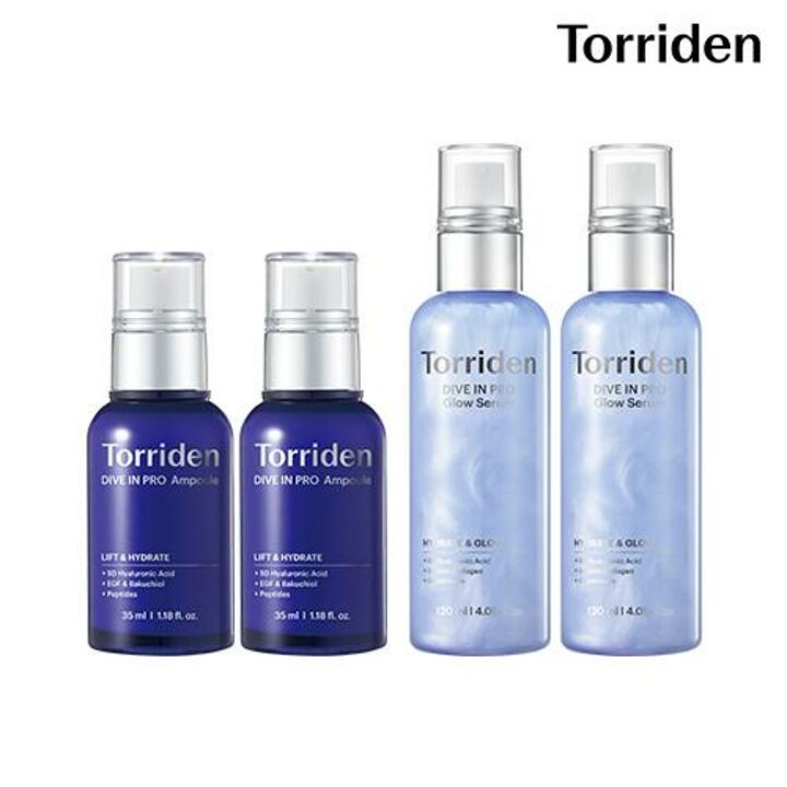 방송에서만] 토리든 다이브인 프로 히알루론산 앰플 35ml 2개 글로우 세럼 120ml 2개