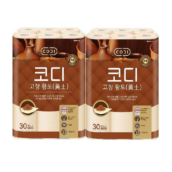 코디 고창황토 화장지 30m*30롤 2팩
