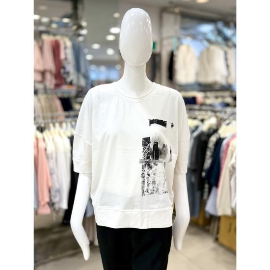 조이너스 세이브존01 5부 소매 배색 라운드 티셔츠 JAEU6WKS560 (50562895)