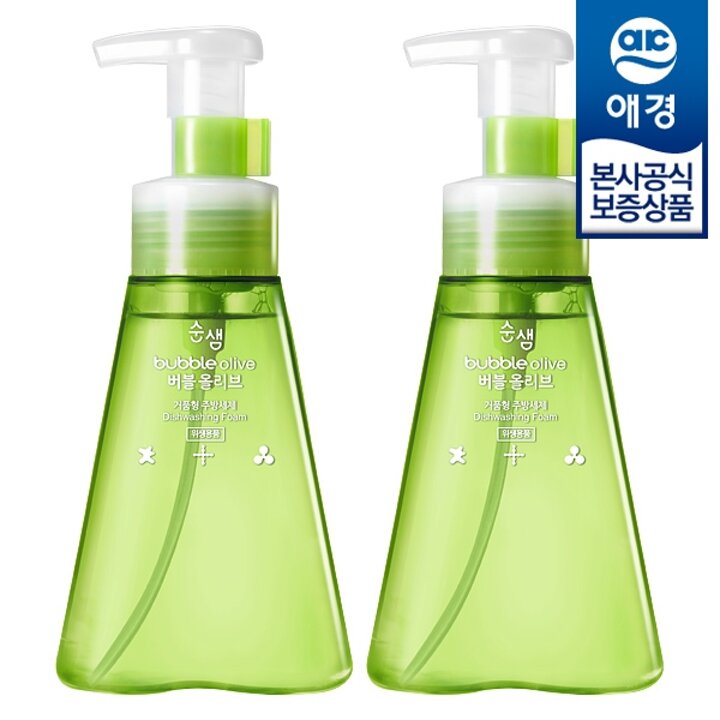 [애경] 순샘 버블 올리브 주방세제 350ml x2개