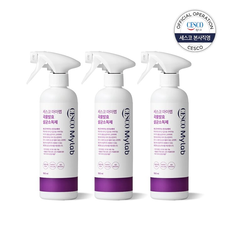 세스코 마이랩 곡물발효 살균소독제 500ml x3개