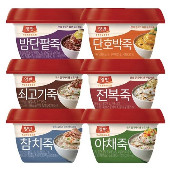 [동원] 양반죽 5종 285g (야채,쇠고기 외 3개)[22988327]