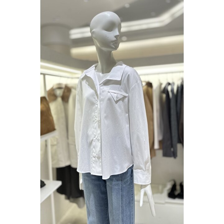 (대전신세계)쥬크 루즈핏 언밸런스 카라 셔츠 Z254MSC013