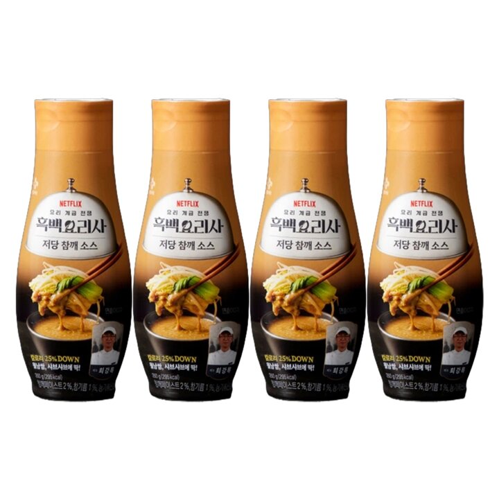 CJ 백설 저당 참깨소스 260g x4개