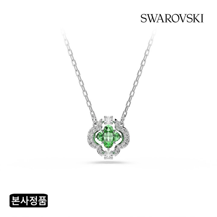 (신세계강남점)[본사정품/쇼핑백증정] Una Angelic 그린 로듐 클로버 목걸이 5757785