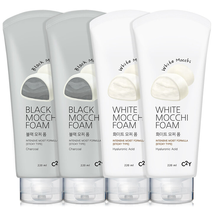 C2Y 모찌 클렌징폼 220ml 4개 / 폼클렌징