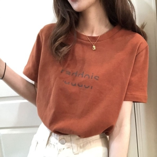 빈티지 레터링 반팔 티셔츠 BI-A20017019558675667501