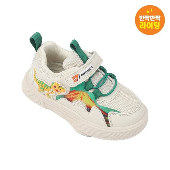 (신세계 사우스시티)[DINOSOLES] 다이노솔즈 볼케이노 티라노 토들   불 나오는 LED 운동화  (130mm 160mm)