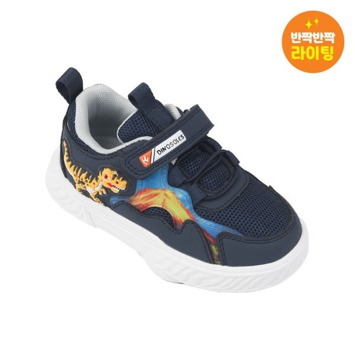 (신세계 사우스시티)[DINOSOLES] 다이노솔즈 볼케이노 티라노 토들   불 나오는 LED 운동화  (130mm 160mm)