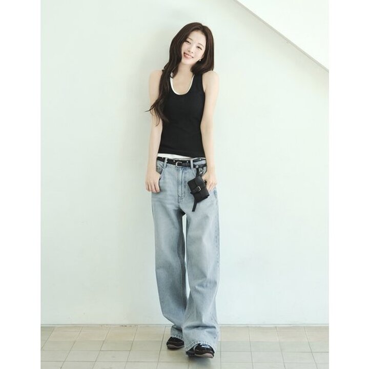 (신세계센텀점)NEW [노정의] 여성 LW 와이드 쿨 데님 팬츠 05416547