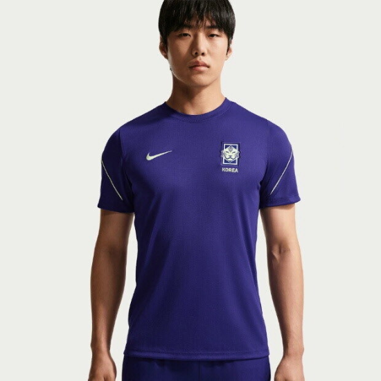 M 나이키반팔티 DQC IB4975-590 대한민국 스트라이크 남성 축구 드라이 핏 반팔 탑