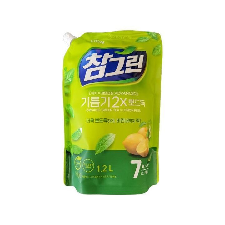 [라이온코리아]참그린녹차뽀드득1.2L