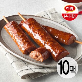 하림 직화매콤갈비맛 핫바 65g 10팩