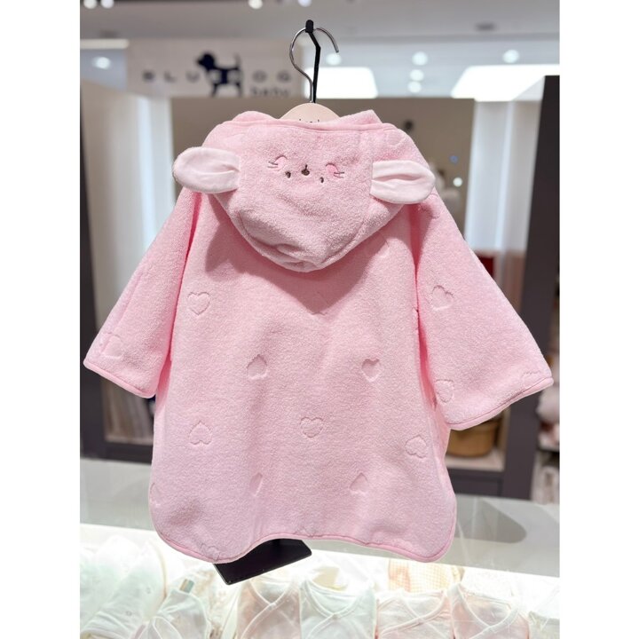 (신세계하남점)[압소바 쌍둥이출산,백일,돌선물세트] 코코 무연사 목욕가운 2종세트(백IVORY+핑크) 4A2A11801