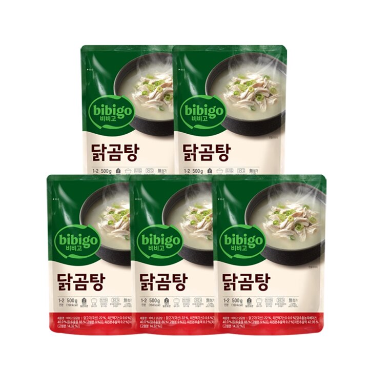 CJ 비비고 닭곰탕 500g x 5개