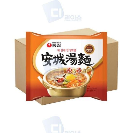 (주)셀러허브 농심 로 안성탕면 40봉 쫄깃 봉지면 맞춤라면 해장