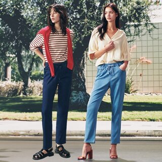 인디코드 여성 텐셀 이지 데님팬츠 2종 SET